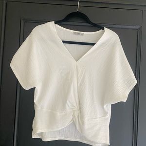 Zara front twist top